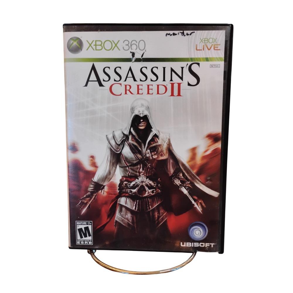 Assassins Creed II 2 Xbox 360 Ubisoft 2009 Action Adventure Game NTSC M Rated